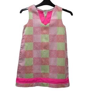 Vineyard Vines Patchwork Logo Print Whale Dress Back to School Girls Sz 7